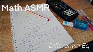 ASMR Math Study Differential Equations pt2  ASMR Writing only No Talking  Pencil and paper [upl. by Marybelle679]