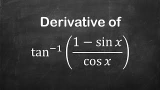 How to find derivative of arctan1  sin xcos x  Derivative of Trigonometric Functions [upl. by Yelsnya]