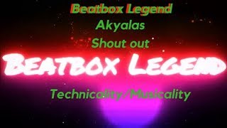 😱🔥 Akyalas Shout out 58  Technicality amp Musicality Beatbox [upl. by Nyllij]