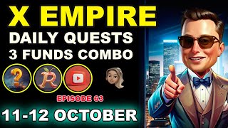 X Empire Quests October 11 X Empire Combo Riddle Of The Day Rebus of the day Youtube Episode 63 Code [upl. by Oech]