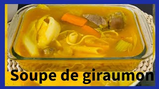 CUISINE CRÉOLE soupe de giraumon  soupe joumou [upl. by Karlise]