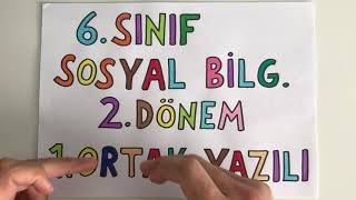 6 Sınıf Sosyal Bilgiler 2 Dönem 1 Yazılı [upl. by Bina]