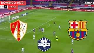 🔴UD BARBASTRO  BARCELONA EN VIVO  COPA DEL REY EN FUT AND GOL [upl. by Yup]