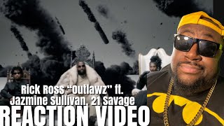 Rick Ross  Outlawz Official Music Video ft Jazmine Sullivan 21 Savage reaction [upl. by Eelsew]