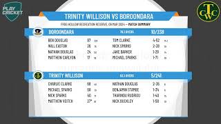 Eastern CA  MacGibbon Shield  Macgibbon Semi Final 1  Trinity Willison v Boroondara  Day 2 [upl. by Narbig144]