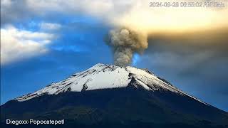 Impresionante Amanecer Volcan Popocatepetl Desde San Pedro Benito Juarez [upl. by Hsevahb]