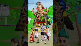 Ganapati bappa morya 🙏🏻😭❤️  gulli bulli  cartoon  granny  short ganesh ganpati visarjan [upl. by Esined]