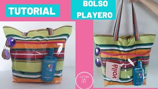 BOLSO PLAYERO  Cómo hacer un bolso para playa [upl. by Melisse]