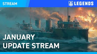 EN January Update Stream  World of Warships Legends [upl. by Linus]