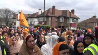 Nagar Kirtan 2013 SGSS Hounslow [upl. by Buerger833]