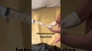 Intramuscular injection at ventrogluteal muscle in Male patient intramuscularinjection nurses [upl. by Lederer]