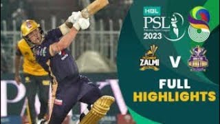 PSL 9  PESHAWAR ZALMI VS QUAITA GLADIATORS FULL HIGHLIGHTS  18 February 2024 [upl. by Ettelliw]