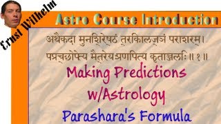 Parasharas Vedic Predictive Astrology [upl. by Aubigny574]