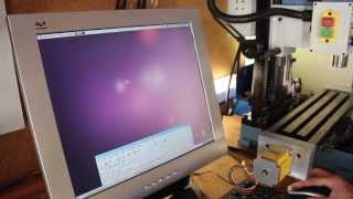 LinuxCNC with USB controller  Qjoypad [upl. by Nolyad]