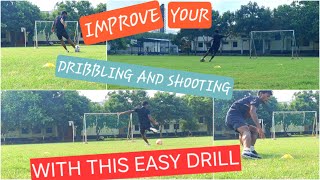 Football dribbling and shooting [upl. by Alegnatal]