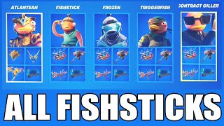 ALL FISHSTICKS with EDIT STYLES in FORTNITE [upl. by Gustafsson625]