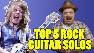 Top 5 Classic Rock Guitar Solos [upl. by Tiffi890]