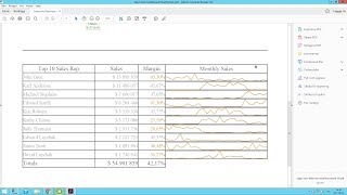 Adding a sparkline in a PixelPerfect report  Qlik NPrinting [upl. by Animaj]