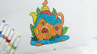 how to draw home home house kidslearning drawing learning kidsartcreation artwork youtube [upl. by O'Donoghue515]