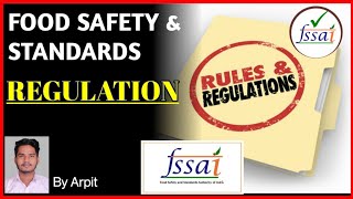 Food Safety and Standards Regulation  FSS Rules amp Regulations FSSAI CFSO  Technical Officer Exam [upl. by Ennaear821]