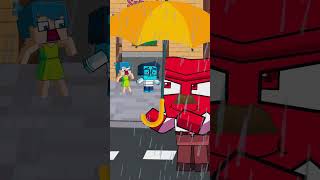 Help Little Joy Leave School When The Storm Is Coming  Inside Out 2 Minecraft Animation Story [upl. by Wilinski]