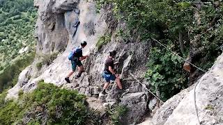 Francie Via ferrata de la Falaise [upl. by Hannahsohs34]