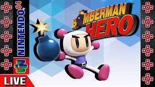 Live  650  Zerando Bomberman Hero Nintendo 64 PARTE 2 [upl. by Skippy]