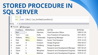 71 Stored procedure in SQL Server [upl. by Ylicic230]