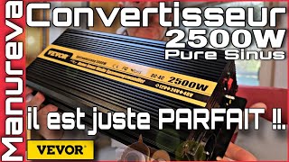 INSTALLATION TUTO  CONVERTISSEUR 2500W VEVOR 👌 ET COMMUTATEUR 3 VOIES vevor onduleur [upl. by Derward]