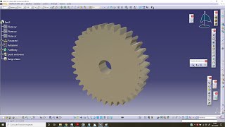 Catia v5 044 Ruote dentate a denti dritti con profilo ad evolvente [upl. by Adnilram486]