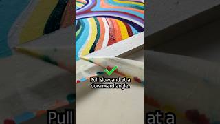 4 Tips for easy tape peeling art painting artstudio [upl. by Denney711]