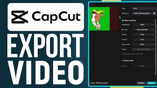 How To Export Video In CapCut PC  2024 [upl. by Anaeco]