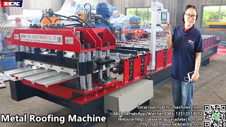 Metal roofing sheet making machine [upl. by Hogarth]