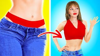 AMAZING CLOTHES HACKS  Creative and Easy Ideas to Upgrade Your Wardrobe By 123 GO LIVE [upl. by Anaidiriv]