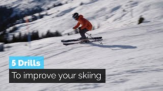 How to Ski  5 Drills to Improve Your Skiing [upl. by Elenahc584]