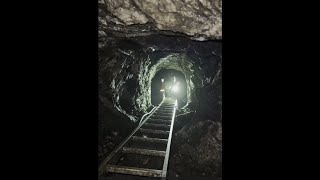 Descending from Level 1 to Level 5 at the Llechfraith Section of the Clogau Gold Mine in Wales [upl. by Asante]