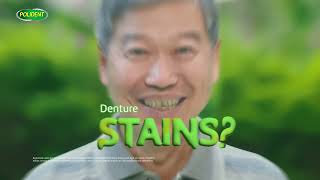 Polident Educational Video  How to Prevent Denture Stains 15s English [upl. by Moffat435]