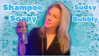 😲 ASMR Shampoo Head Massage BUT ◦•●◉✿✿◉●•◦ Surprise at END soapy bubbles 😲 [upl. by Goddord]