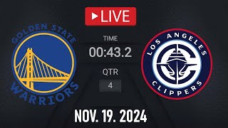 NBA LIVE Golden State Warriors vs LA Clippers  November 19 2024  Clippers vs Warriors NBA 2K25 [upl. by Jamel]