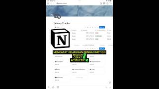 MENCATAT PENGELUARAN MENGELOLA KEUANGAN DENGAN NOTION notion tracking money expensetracker [upl. by Cornelia]