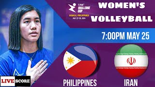 Alas Pilipinas vs Iran  AVC Challenge Cup Women 2024 Live Scoreboard [upl. by Kate]