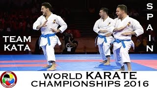 BRONZE MEDAL Male Team Kata SPAIN 2016 World Karate Championships  WORLD KARATE FEDERATION [upl. by Ames]