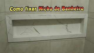 Nicho de Banheiro Como Fixar [upl. by Eyahsal]