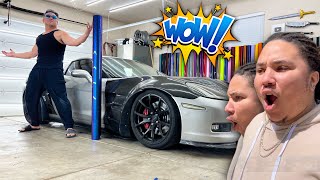 Mike Myke REACTS to his 800HP C6 New LOOK [upl. by Staw]