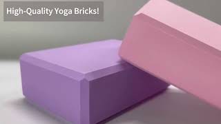 High Density EVA Foam Yoga Block to Improve Strength Flexibility Balance [upl. by Walburga]