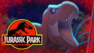 Michael Crichtons Jurassic Park ANIMATED  The Main Road Feat TheDinoFax [upl. by Eicaj]