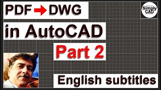 PDF to DWG  Convert PDF into AutoCAD in One Command [upl. by Aleacin]