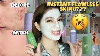 WOW MAGIC GREEN MASK STICK AND EGGPLANT MASK STICK REVIEW PHILIPPINES [upl. by Samuella]