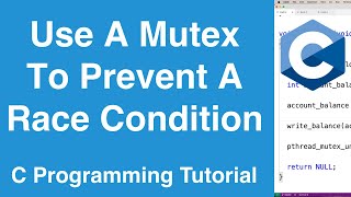 Mutex Introduction pthreads  C Programming Tutorial [upl. by Dasie585]