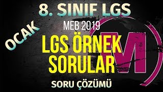 2019 LGS Ocak Ayı Matematik Örnek Sorular  Yeni Sistem [upl. by Name]